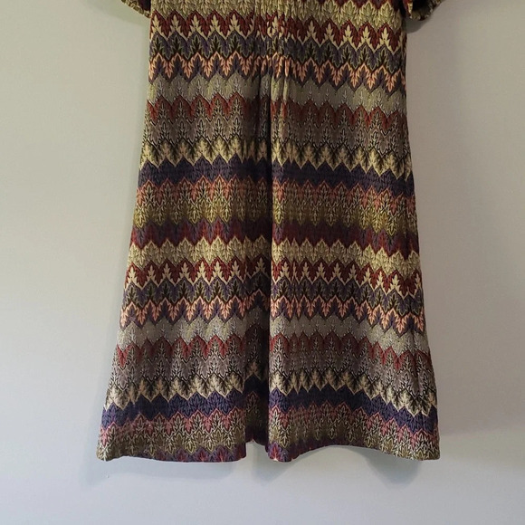 Eliza J Dress 12 Short Sleeve Bohemian Aztec Office Career Academic Crochet Knit - Picture 3 of 11